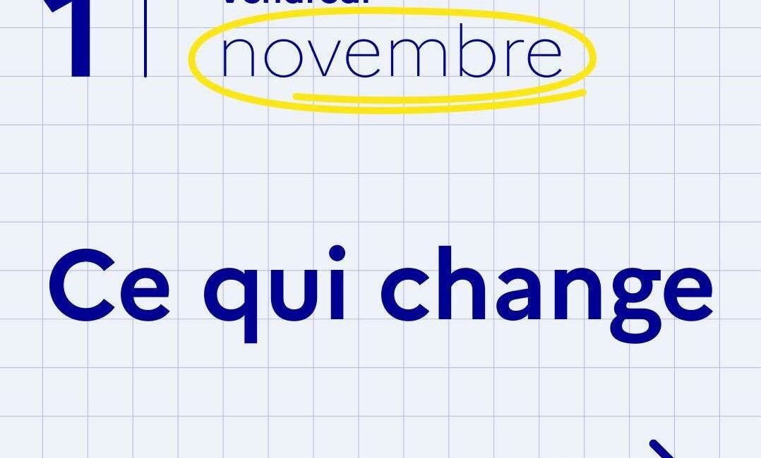 Ce qui change au 1er novembre 2024 Talasani